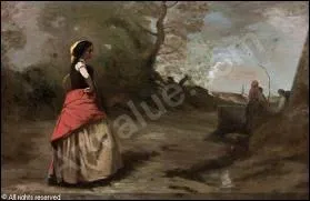 Qui a peint 'Jeune fille � la jupe rouge et jaune' ?