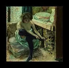 Qui a peint 'Femme avec des bas noirs' ?