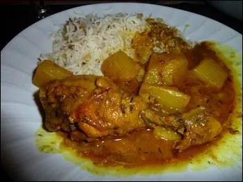 Vous pourrez dguster un bon Colombo de Poulet ...