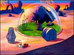 Quel personnage habite sous un dme ?