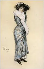 Qui a peint La dame en robe bleue ?