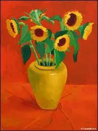 Qui a peint Tournesols dans un vase jaune ?