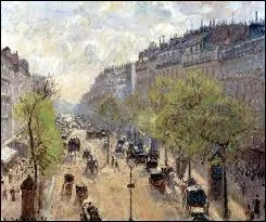 Quel boulevard de Paris a t immortalis  divers instants de la journe par le peintre impressionniste Camille Pissarro ?