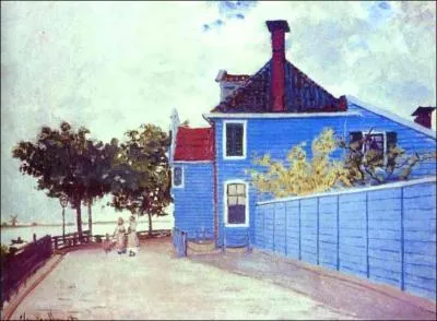 Qui est l'auteur de cette ' Maison bleue  Zaamdam , Pays-Bas ' ?