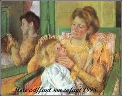 Qui a peint 'Mre coiffant son enfant' ?