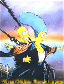 Quelle affiche de film est ici parodie par Marge et Homer Simpson ?