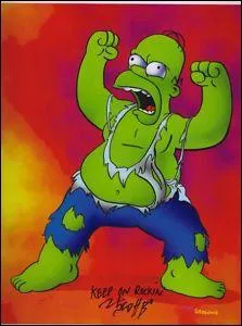 En quel hros de film, Homer Simpson est-il dguis ?