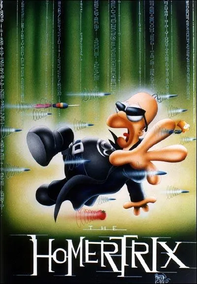 Quel est ce film o le hros est ici remplac par Homer Simpson ?