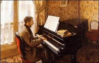 Qui a peint Jeune homme jouant au piano ?