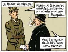 Vers la fin de sa vie, De Gaulle a déclaré sur le ton de la boutade que son seul rival international était un personnage de BD. Lequel ?