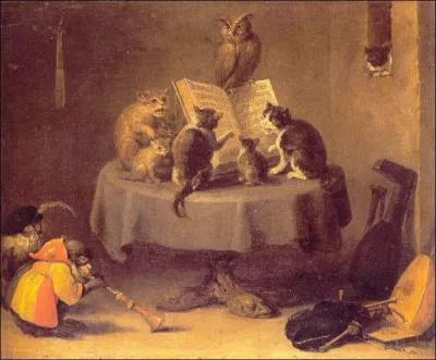 Qui a peint ``Concert de chats`` ?