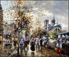 Qui a peint Notre Dame de Paris et les bouquinistes ?