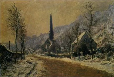 Qui a peint L'glise de Jeufosse, temps de neige ?
