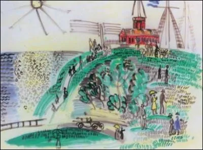 Qui a peint Sainte-Adresse Eglise de bord de mer ?