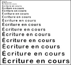 Avoir une criture illisible et trs petite c'est : 'Avoir une criture de... '