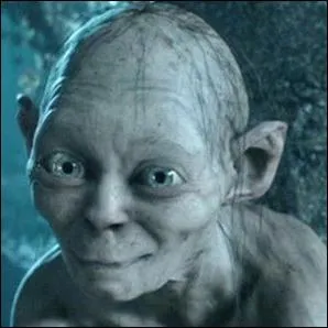 Gollum, l'impitoyable Hobbit qui s'est accapar l'anneau unique :