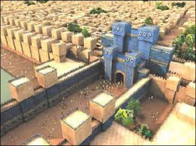 Quelle est l'origine du nom de cette splendide porte en briques vernissées bleues ? C'est le nom :