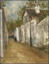 Qui a peint Rue saint-Vincent et la maison au toit de Chaume ?