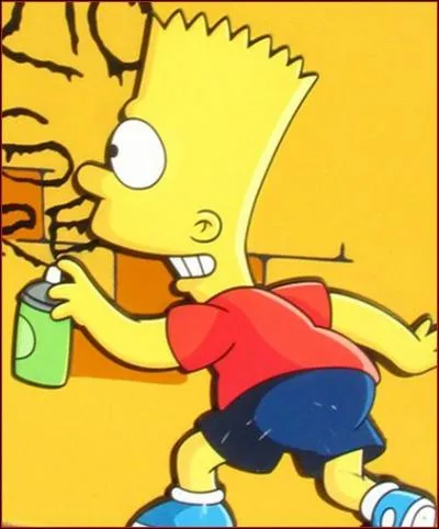 Bart est un taggeur clandestin. Quel pseudo utilise-t-il pour signer ses tags ?