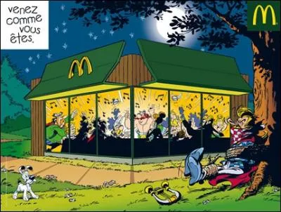 Quelle bande dessinée a inspiré cette publicité McDonald's ?