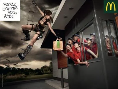 Quel personnage est ici utilisé pour cette publicité McDonald's ?