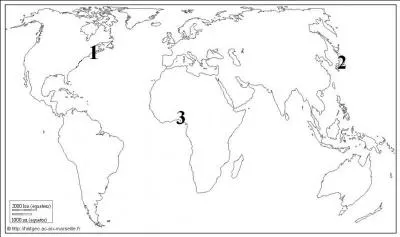 Quelle ville est reprsente par le numro 1 ?
