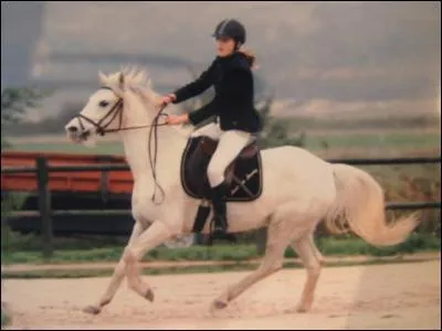 A quelle main evolue cette cavalire ?