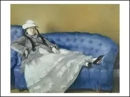 Qui a peint sa femme sur un sofa bleu ?