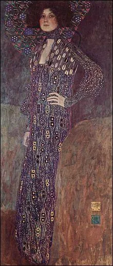 Sa compagne Emilie Flge qu'il a peinte en 1902, tait :