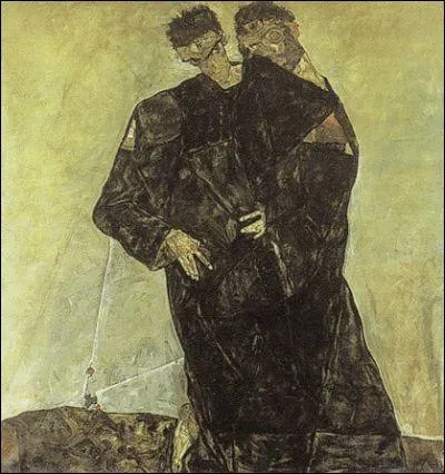 Qui a peint 'Ermites' autoportrait avec Klimt ?