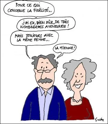 'En ces temps de sida la fidlit, c'est ... de la trouille. ' Guy Bedos