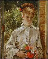Qui a peint Jeune femme en blanc ?