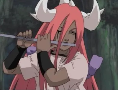 Tayuya, avec sa flte, invoque et commande :