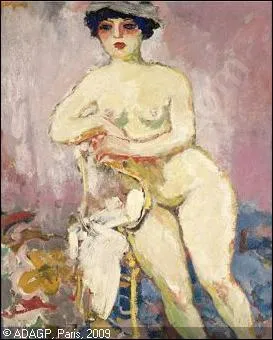 Qui a peint 'Nu  la chaise' ?