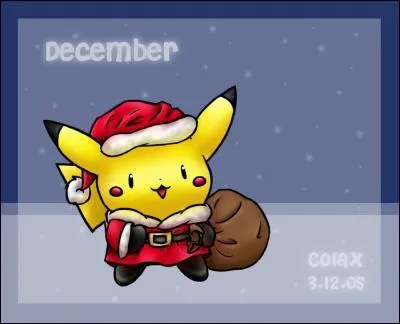 Quel Pokmon est dguis en Pre Nol sur cette image ?