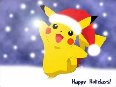 Qui est ce Pokmon tout jaune avec un bonnet rouge ?