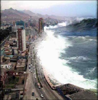 Nomme Raz-de-mare ou Tsunami, l'lvation des eaux qu'il provoque peut atteindre 60 m et la vitesse 800 km/h, et il peut se propager sur des milliers de km. Qu'est-ce qui fait sa force destructrice ?