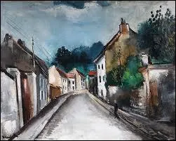 Ce peintre nous a laiss de nombreux tableaux de ce village o il habitait , dont celui-ci intitul ' Route  Valmondois ' :