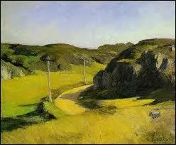 Quel peintre amricain a ralis ' Road in Maine ' ?