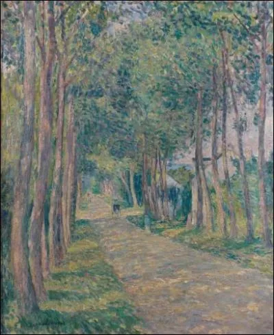 Qui est l'auteur de cette toile intitule ' Attelage sur une route ensoleille ' ?