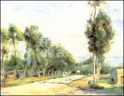 Ce tableau ' Route de Versailles  Louveciennes ' est l'une des nombreuses toiles peintes  Louveciennes par :