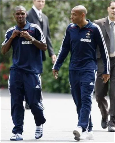 Abidal et Henry en 2009 avec :