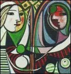 Qui a peint Jeune fille 'devant la glace' ?