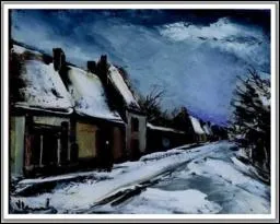 Rue de Village en Hiver :