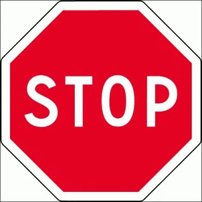 Sur sol enneig, je marque l'arrt  hauteur du signal :