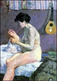 Qui a peint 'Etude de nu ou Suzanne cousant' ?