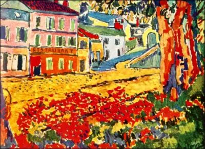 Maurice de Vlaminck, l'auteur de cette oeuvre, est le seul peintre belge du mouvement fauviste.