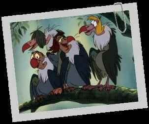 Dans quel dessin anim apparaissent ces vautours dont Buzzie ?