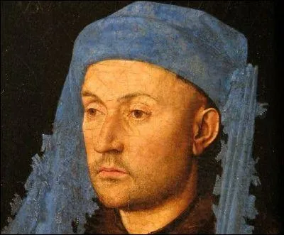 Peintre flamand (1390- 1421), son apport  la peinture occidentale est capital. Matre du portrait, il a peint 'L'Homme au chaperon bleu'.