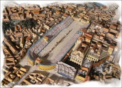 Ancien hippodrome de Rome o des courses de chars taient organises :
